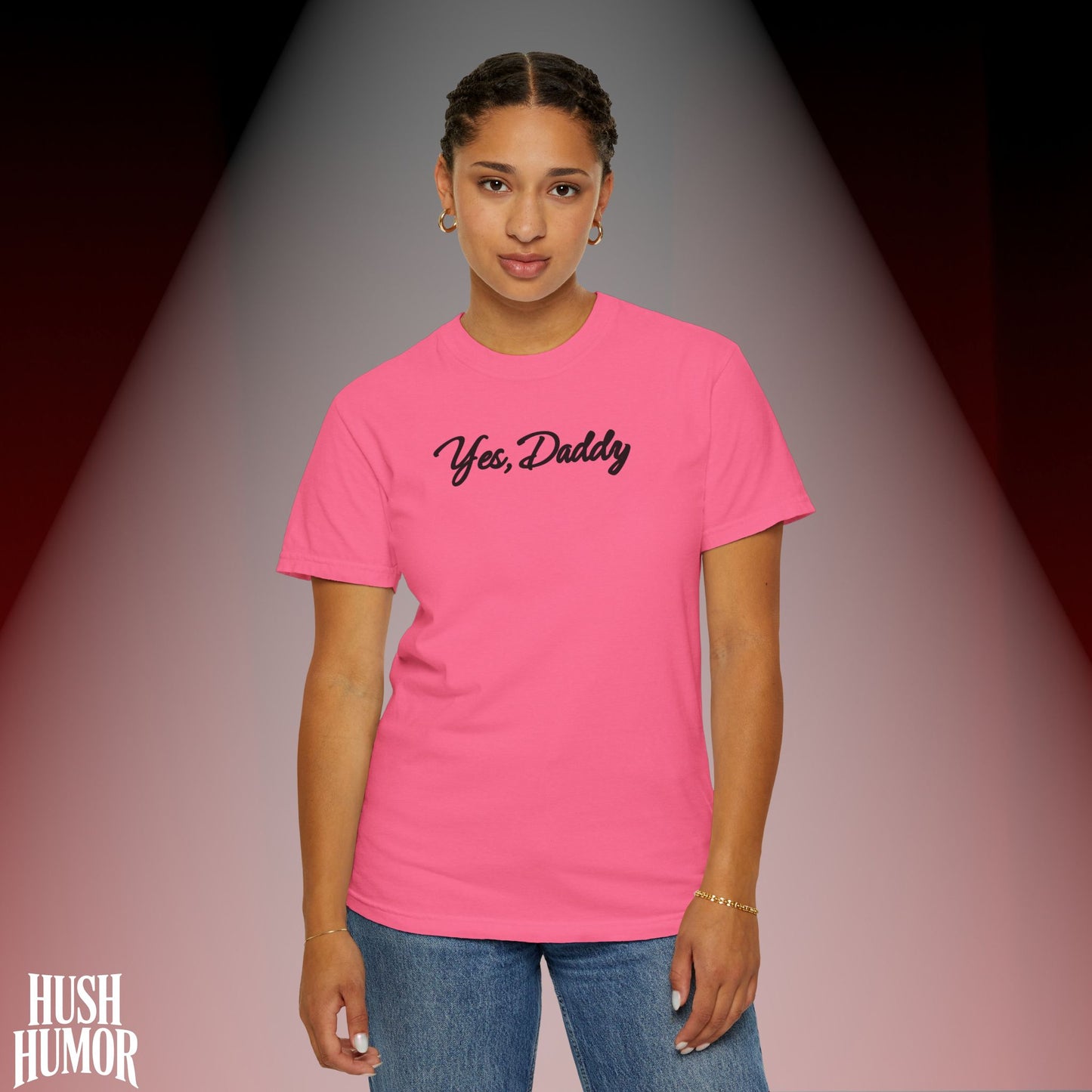 Yes Daddy Shirt – Submissive Wife T-Shirt, Naughty BDSM Graphic Tee for Women, NSFW Dirty Sex Shirt, Offensive Inappropriate Couple Party Shirt