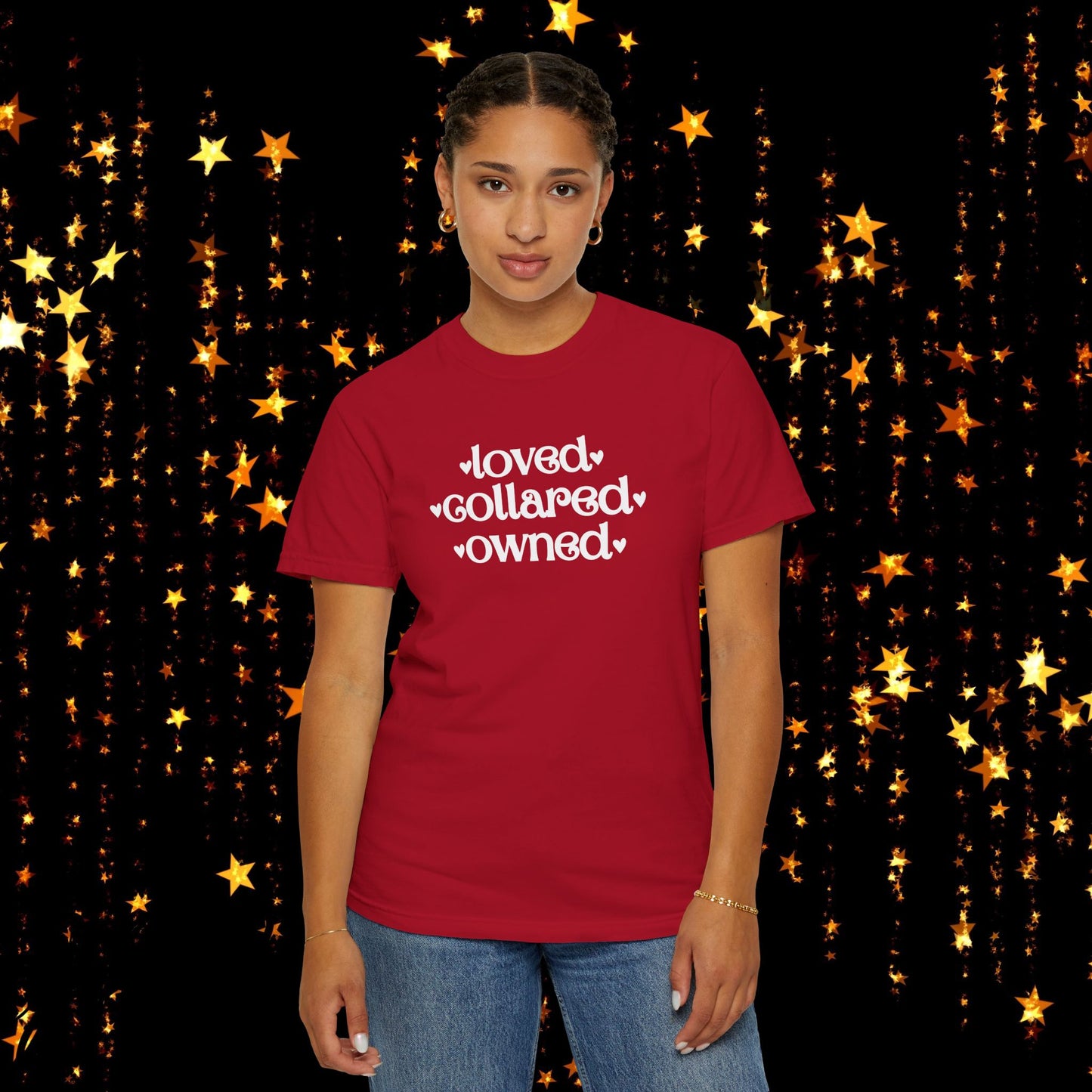 BDSM Loved Collared Owned Submissive T-shirt, Unisex Kinky Tee, Submissive Wife Gift, Dominant Lover Gift, BDSM Apparel