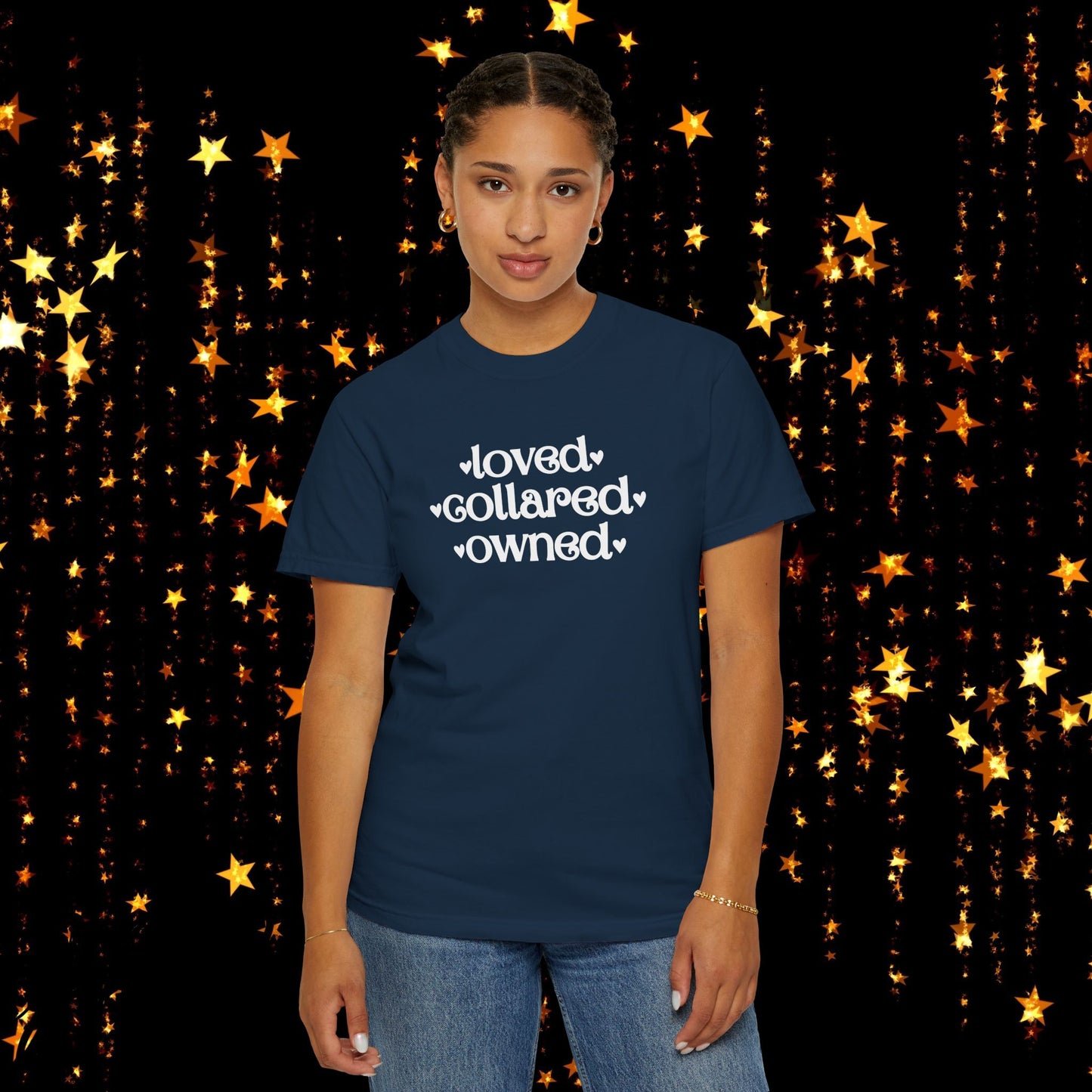 BDSM Loved Collared Owned Submissive T-shirt, Unisex Kinky Tee, Submissive Wife Gift, Dominant Lover Gift, BDSM Apparel