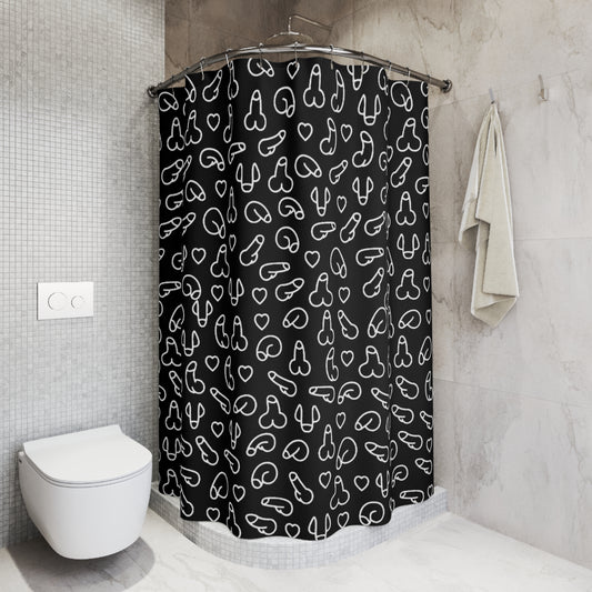 Penis shower curtain Naughty Sexy Aesthetic Shower Curtain, Modern Bathroom Decor
