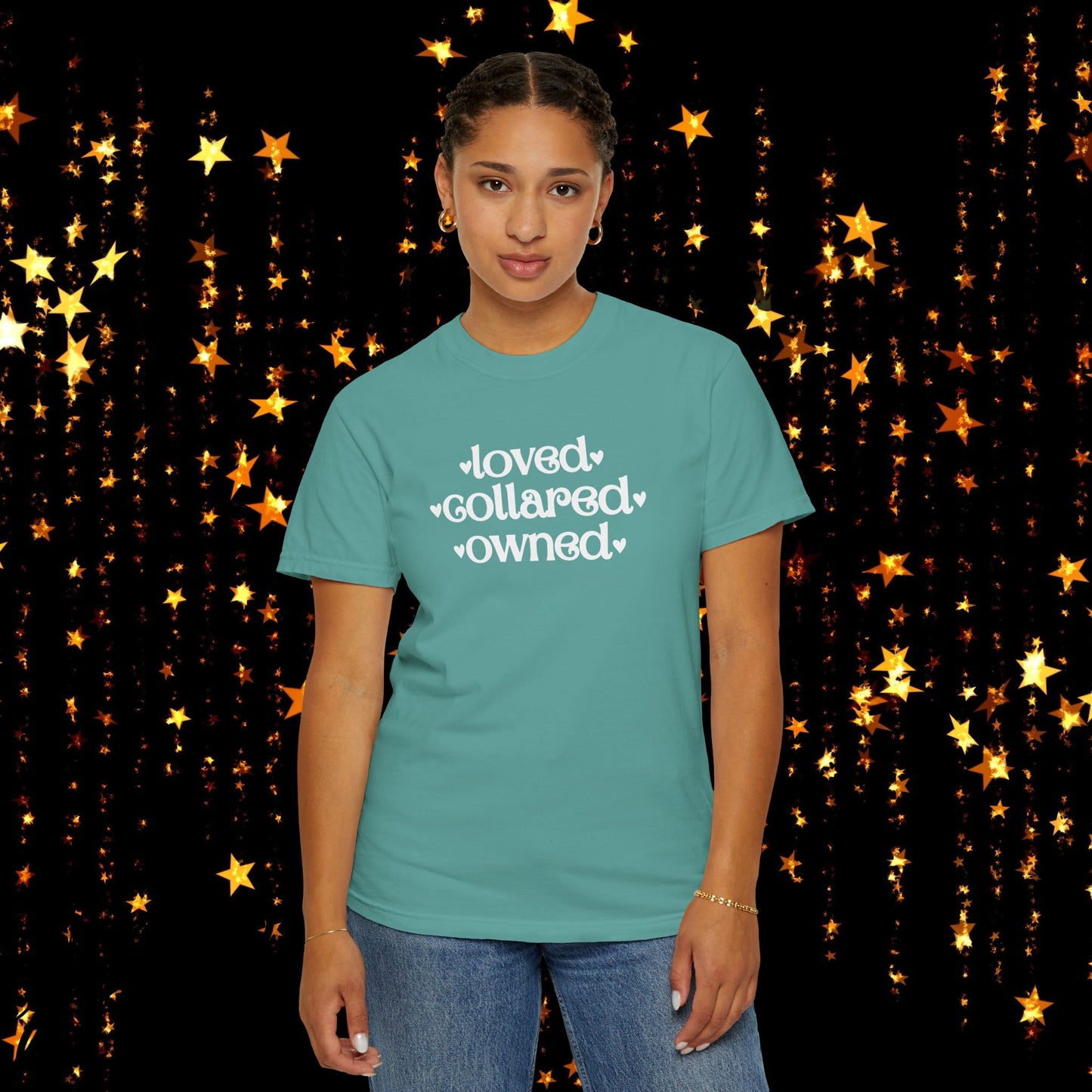 BDSM Loved Collared Owned Submissive T-shirt, Unisex Kinky Tee, Submissive Wife Gift, Dominant Lover Gift, BDSM Apparel