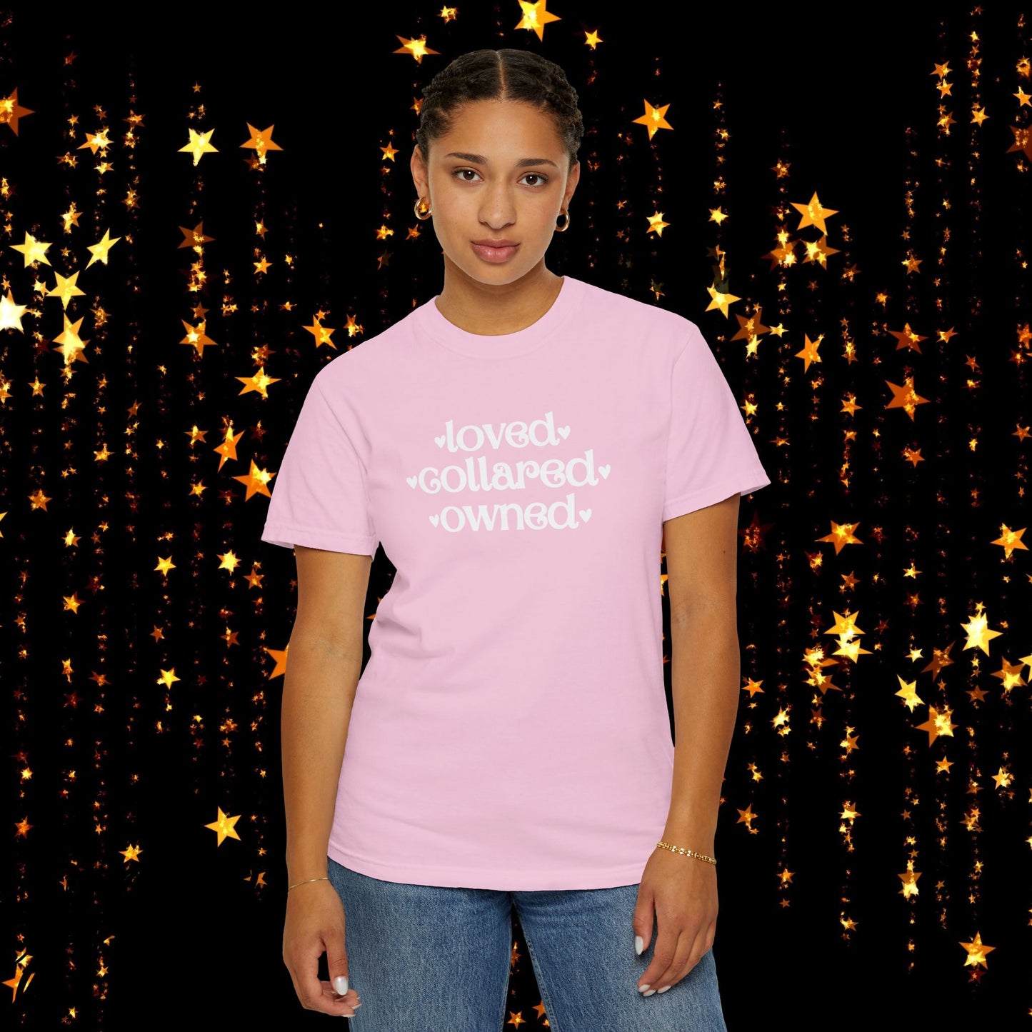 BDSM Loved Collared Owned Submissive T-shirt, Unisex Kinky Tee, Submissive Wife Gift, Dominant Lover Gift, BDSM Apparel