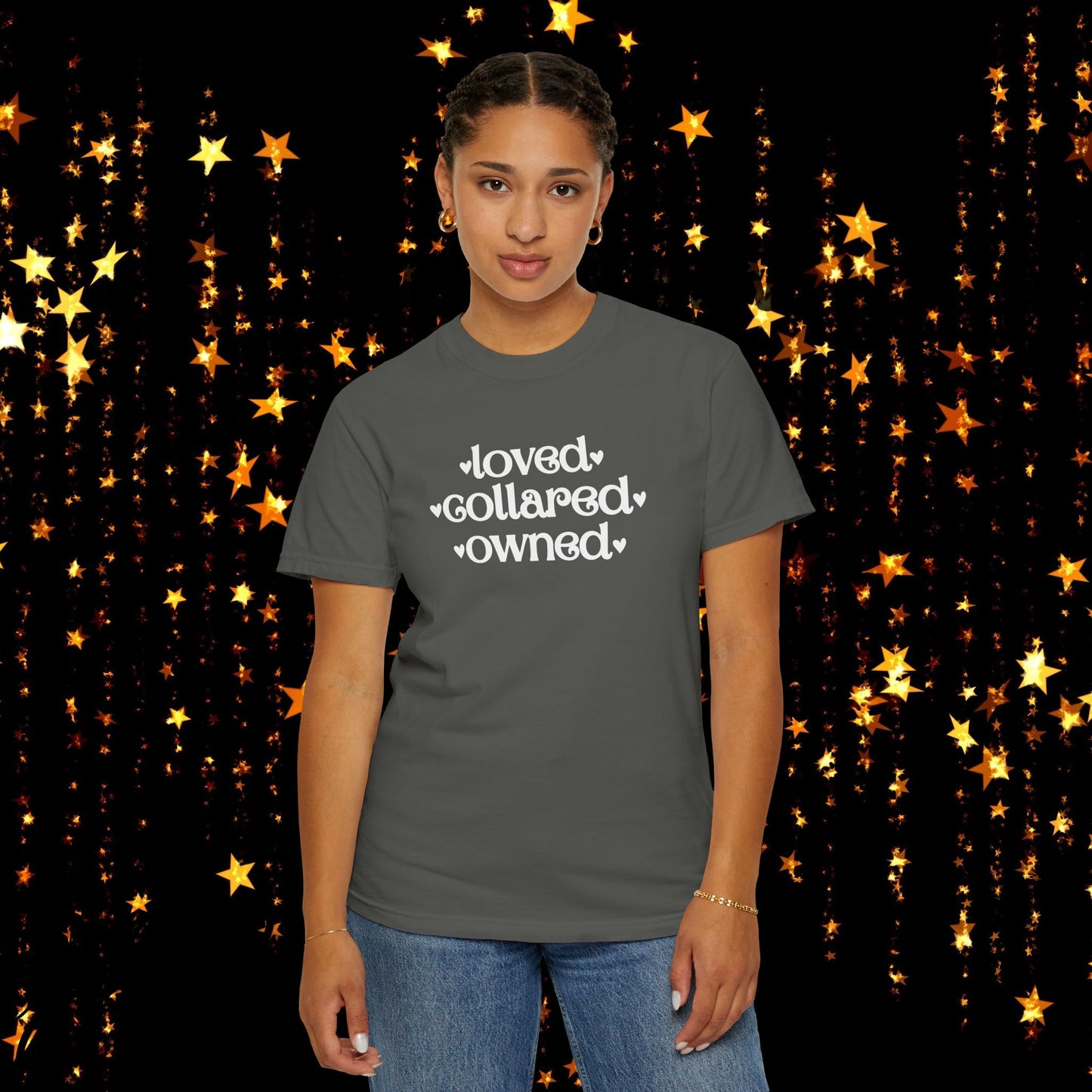 BDSM Loved Collared Owned Submissive T-shirt, Unisex Kinky Tee, Submissive Wife Gift, Dominant Lover Gift, BDSM Apparel