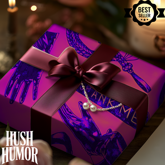 BDSM Themed Gift Wrap Papers, Sumissive gift wrap for doms approval special occasion gift wrap