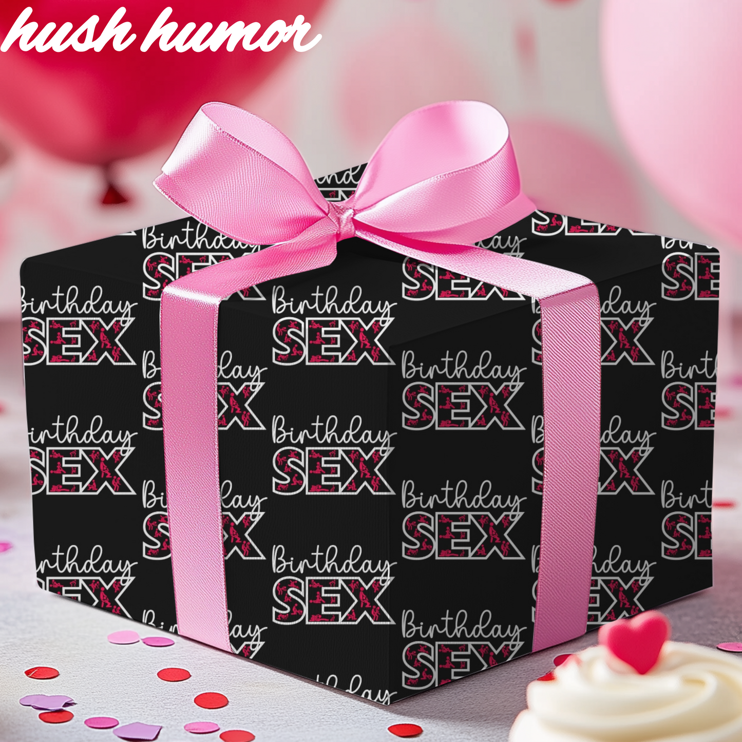 Birthdy Sex Wrapping Paper Adult Birthday Decor, Funny Gift Wrap, Unique Wrapping Paper, special occasions