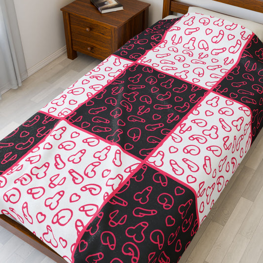 Penis Blanket – Naughty Fun Gag Gift Willy Throw, Adult Humor D*ck Blanket