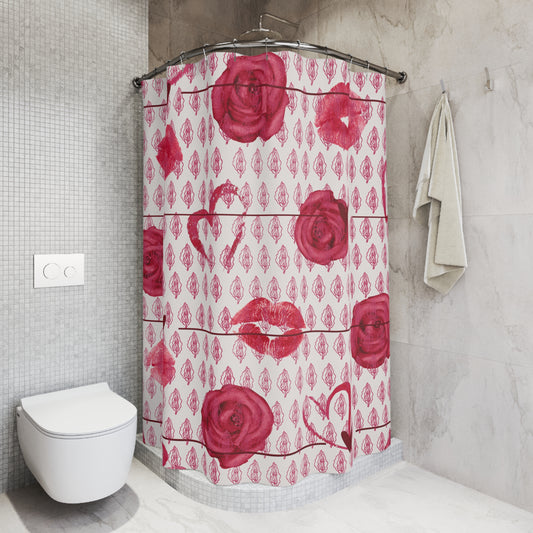 Vagina Shower Curtain, Lesbian Bachelorette Gift, feminist decor, Unique Home Decor