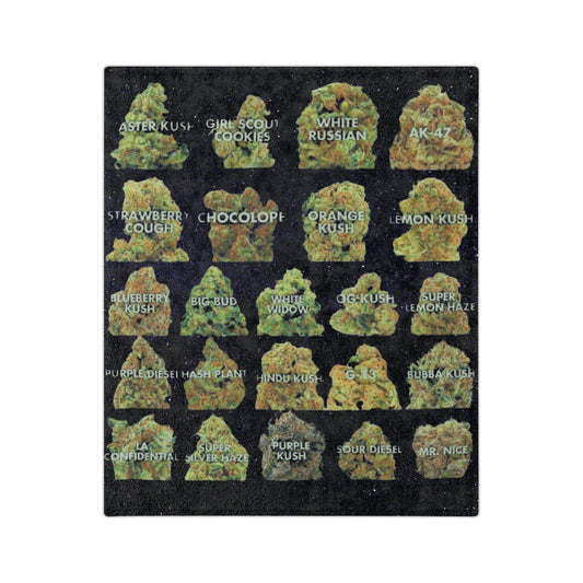 Cozy Cannabis Themed Blanket gift, Stoner Home Decor, 420 Gift