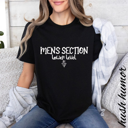 Naughty Wife Shirt – Men’s Section Lower Level Funny Comfort Colors Tee