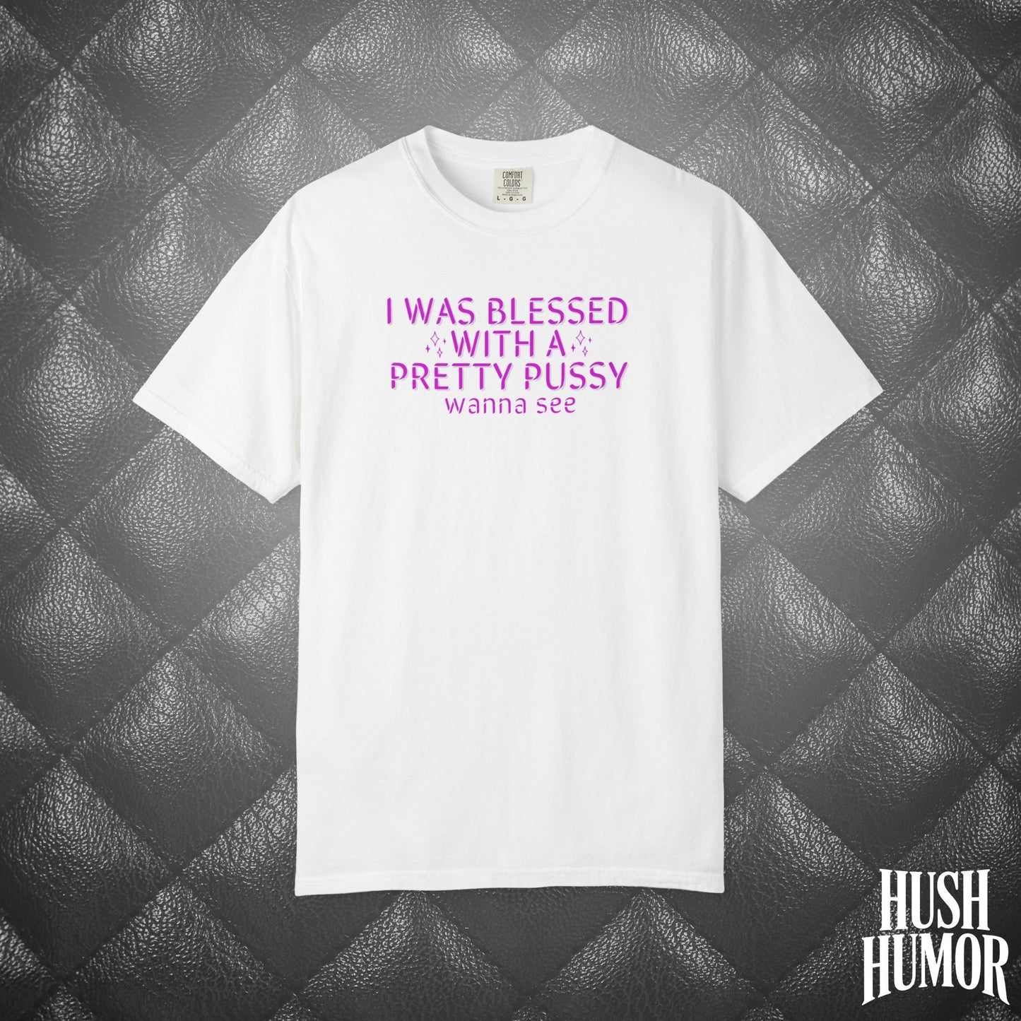 I Was Blessed With a Pretty Psssy T-Shirt – Naughty Girl Power Shirt, Dirty Wife Tee, Kink Shirt