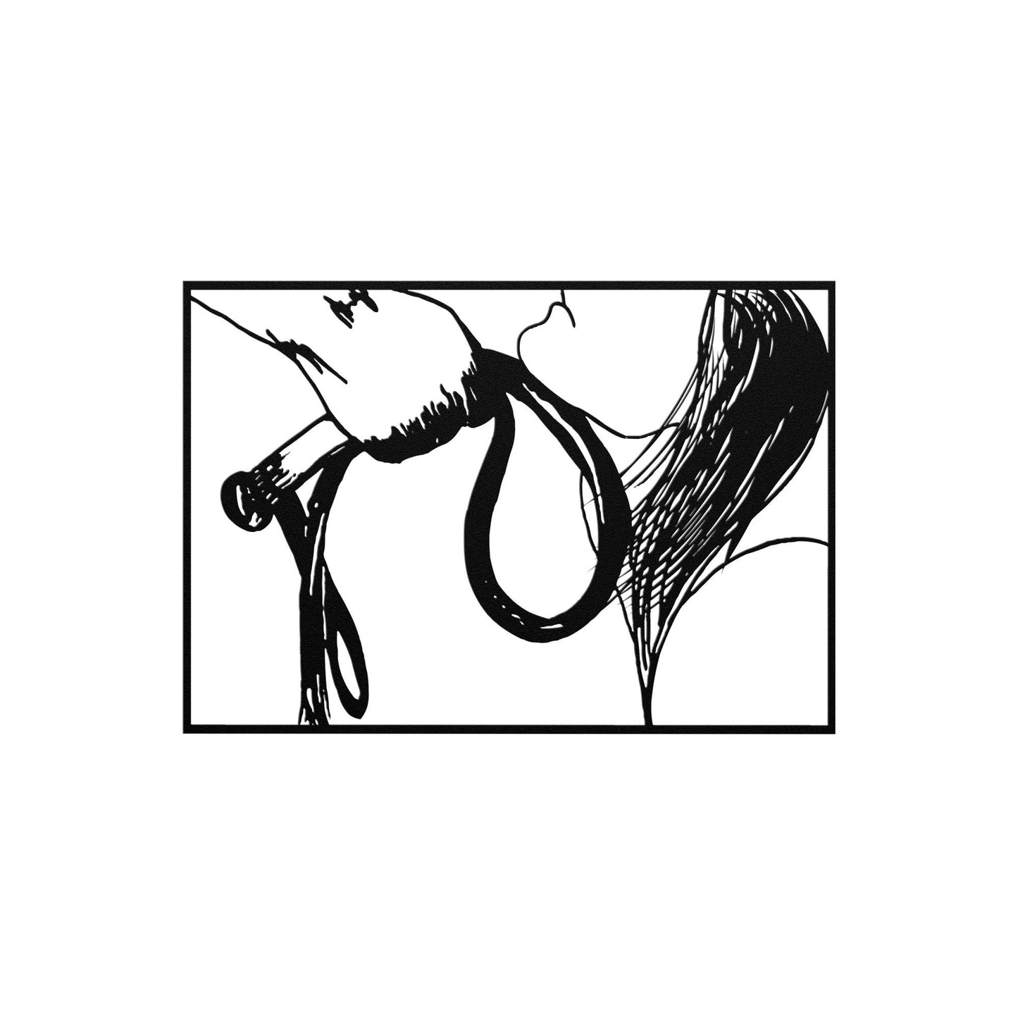 Whipping Submissive BDSM Spanking Decor, BDSM Metal Wall Art