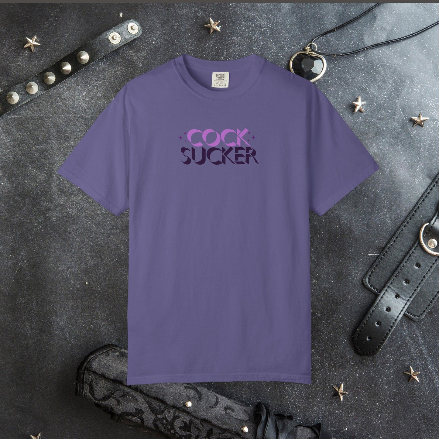 Naughty Girl Sex T-Shirt – Sexy Offensive Ladies Comfort Colors C0ck Sucker Tee, Hot Wife NSFW Shirt