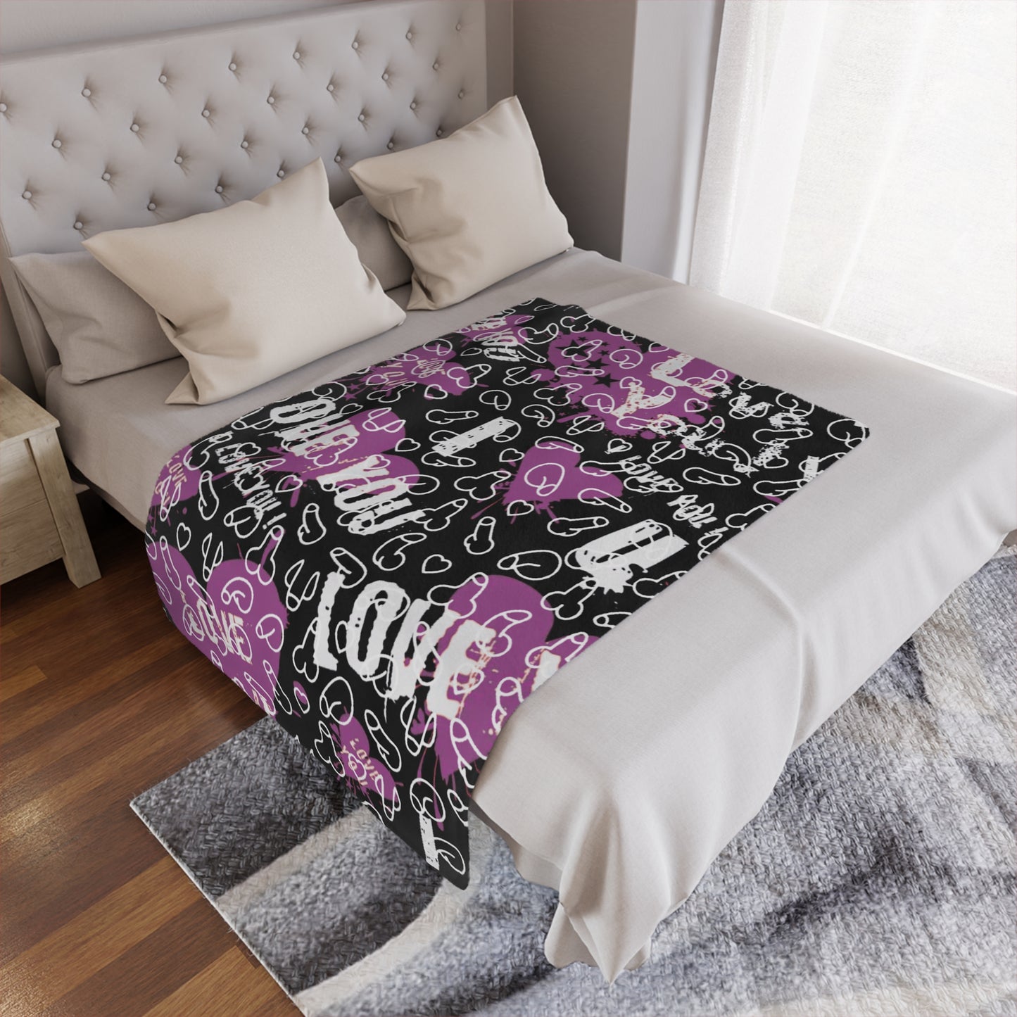 Penis Blanket Minky Blanket | Cozy Throw for Gifts, Soft Blanket, Warm Adult Themed blanket