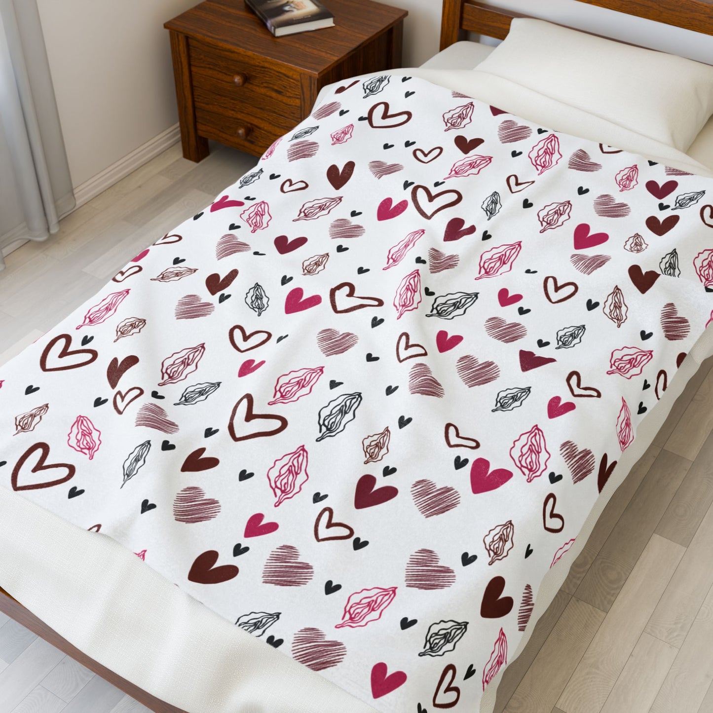 Vagina Blanket, Female Sex Feminist, Lesbian Bachelorette Gift, Body Positive Women, Feminist Blanket, Vagina Throw Blanket,