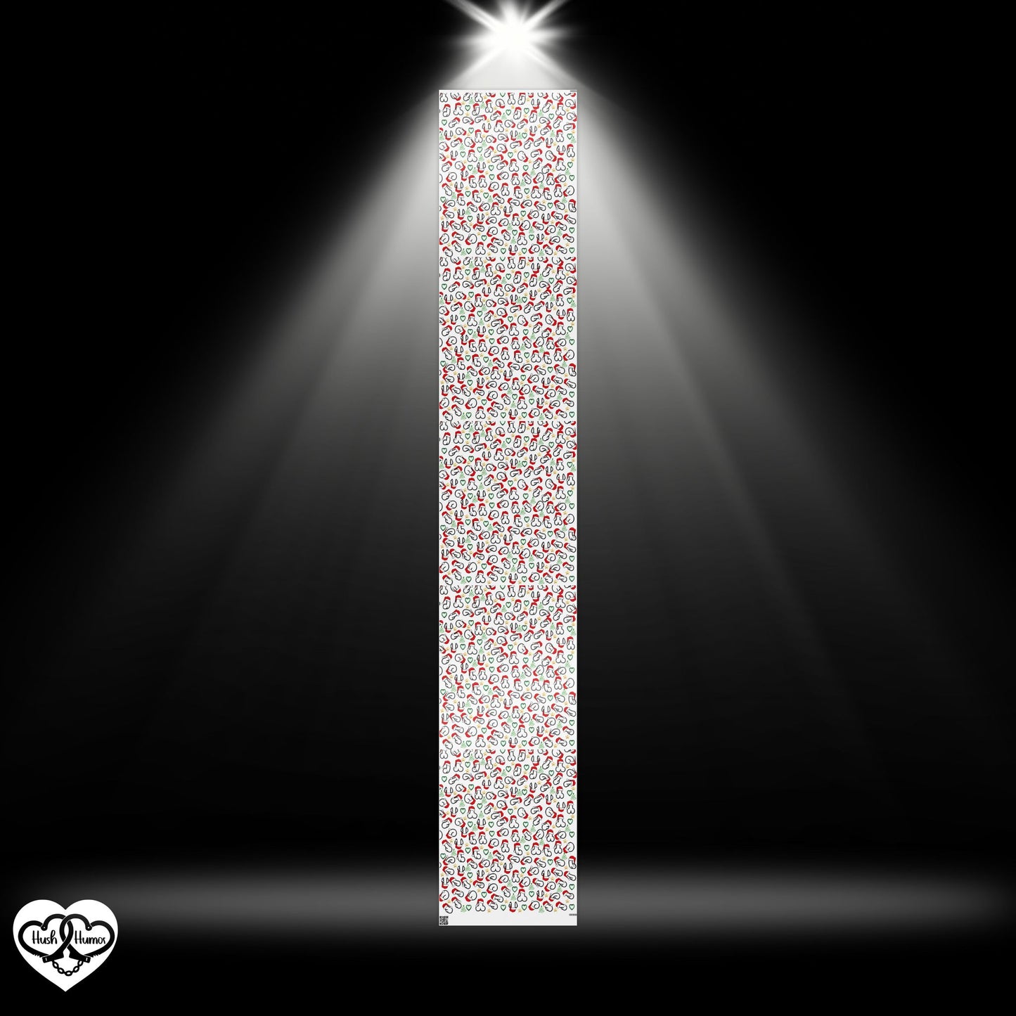 Christmas Penis Wrapping Paper – Naughty Holiday Gift Wrap with Santa Hats, Funny Adult Christmas Party Wrapping Paper