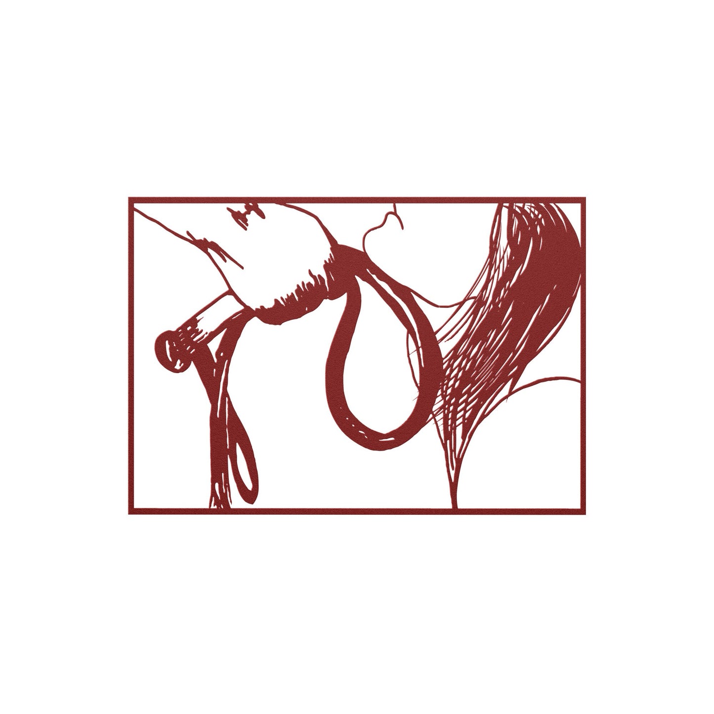 Whipping Submissive BDSM Spanking Decor, BDSM Metal Wall Art