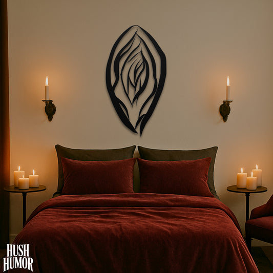 Our Safe Word is HARDER – Naughty Metal Wall Sign, Sexy Bedroom Decor, Naughty Wife Gift