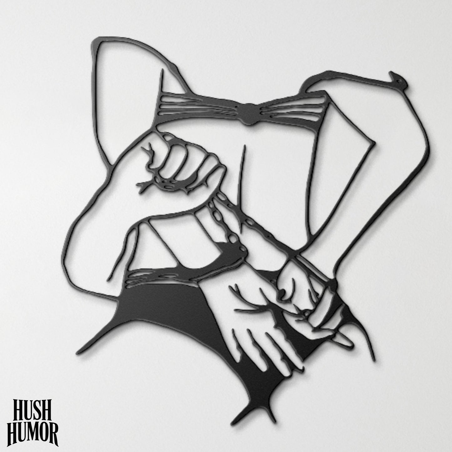 Cuffed BDSM Wall Decor – Erotic Bondage Line Art for Kinky Couples & Naughty Bedrooms